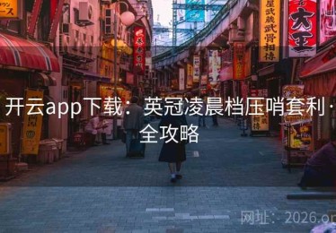 开云app下载：英冠凌晨档压哨套利·全攻略