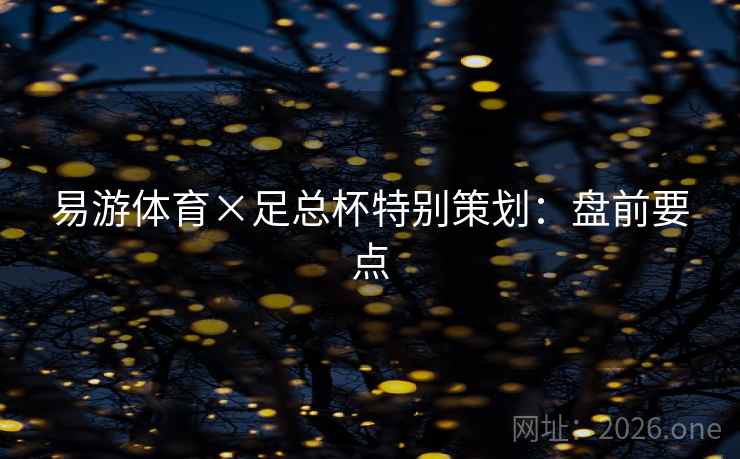 易游体育×足总杯特别策划：盘前要点