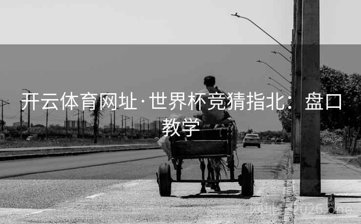 开云体育网址·世界杯竞猜指北:盘口教学 开云体育网址·世界杯竞猜指北:盘口教学