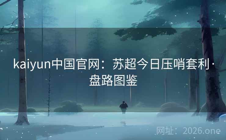 kaiyun中国官网：苏超今日压哨套利·盘路图鉴