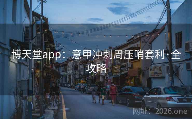 博天堂app：意甲冲刺周压哨套利·全攻略