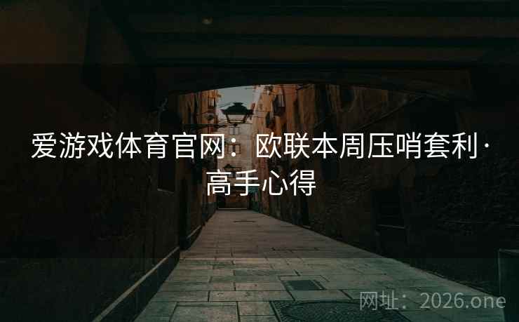 爱游戏体育官网：欧联本周压哨套利·高手心得